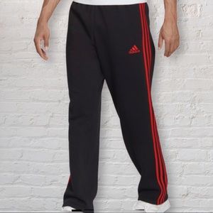 Adidas Mens Essentials Fleece Open Hem 3-Stripes Sz Medium